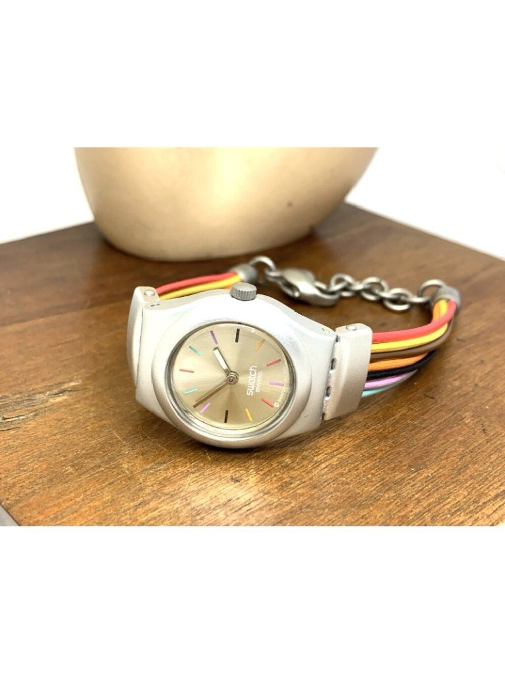 Swatch Women's Kids Watch YSS1006 Irony Swiss Quartz Filamento Multicolor 25mm - Picture 7 of 13